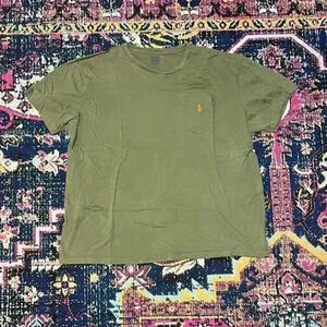 Polo Ralph Lauren Short Sleeve Olive Green Pocket Short T Shirt Men Size X-Large